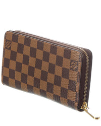 Louis Vuitton Louis Vuitton Brown Damier Ebene Zippy Wallet Nm (Authentic Pre-Loved)