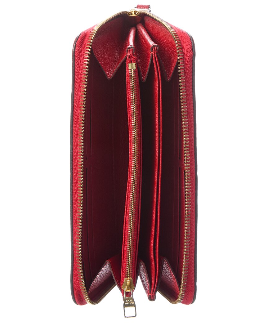 Louis Vuitton Louis Vuitton Cerise Empreinte Calf Leather Zippy Wallet Nm (Authentic