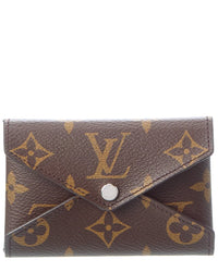 Louis Vuitton Louis Vuitton Pondichery Pink Monogram Canvas Colormania Card Holder (Authentic