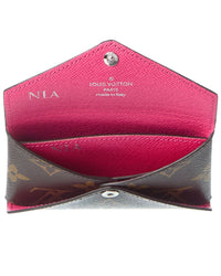 Louis Vuitton Louis Vuitton Pondichery Pink Monogram Canvas Colormania Card Holder (Authentic