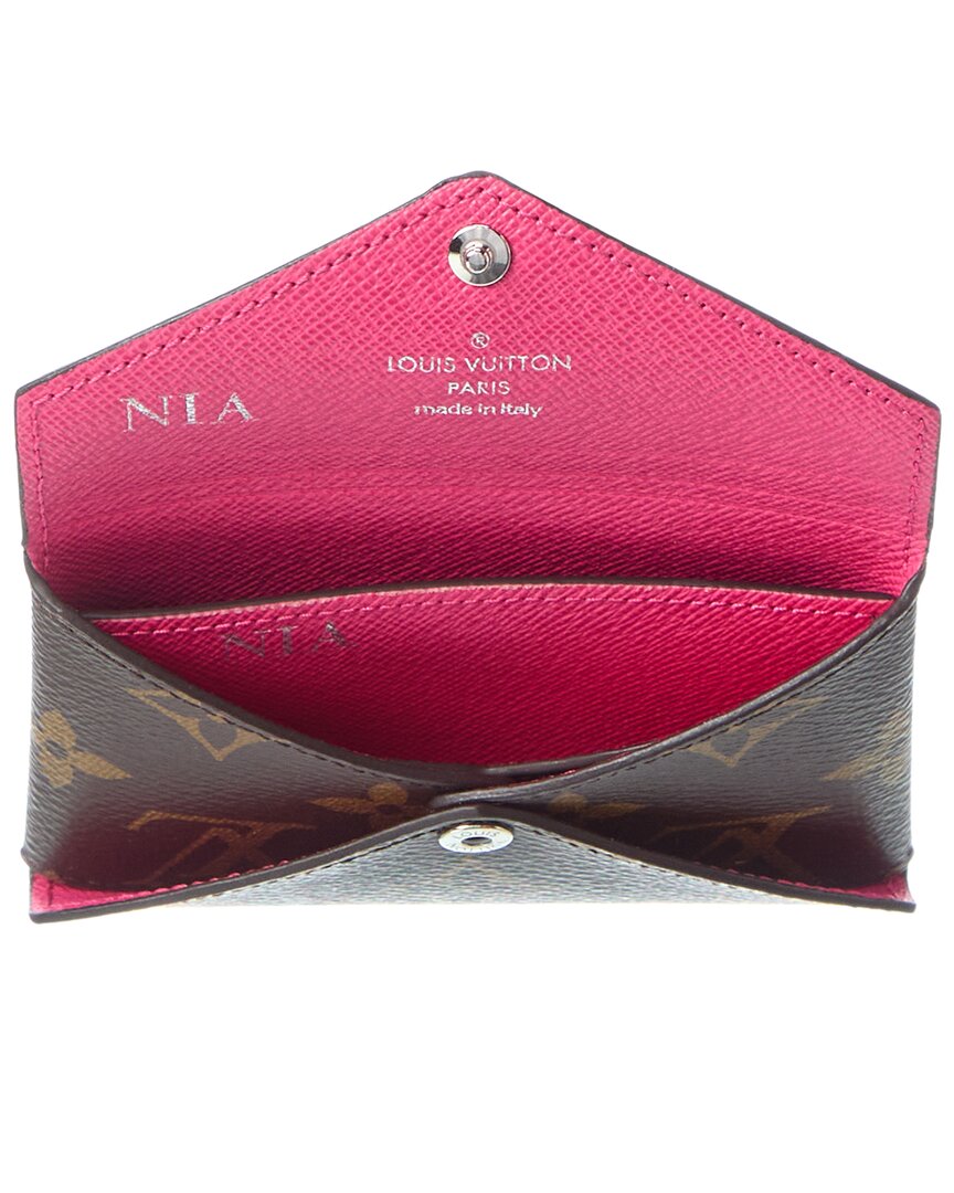 Louis Vuitton Louis Vuitton Pondichery Pink Monogram Canvas Colormania Card Holder (Authentic