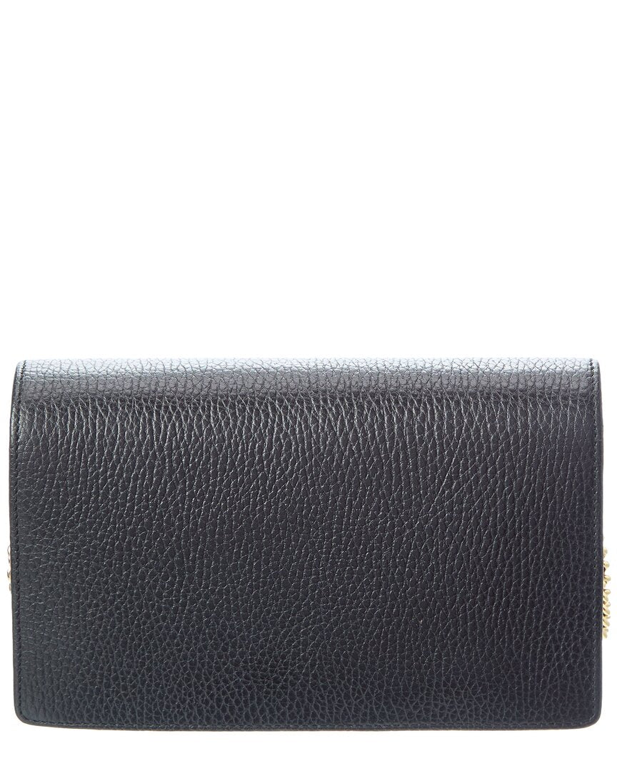 Gucci Gucci Black Calfskin Leather Gg Marmont Mini Wallet (Authentic Pre-Loved)