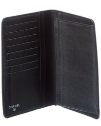 Chanel Chanel Black Caviar Leather Timeless Cc Yen Wallet (Authentic Pre-Loved)