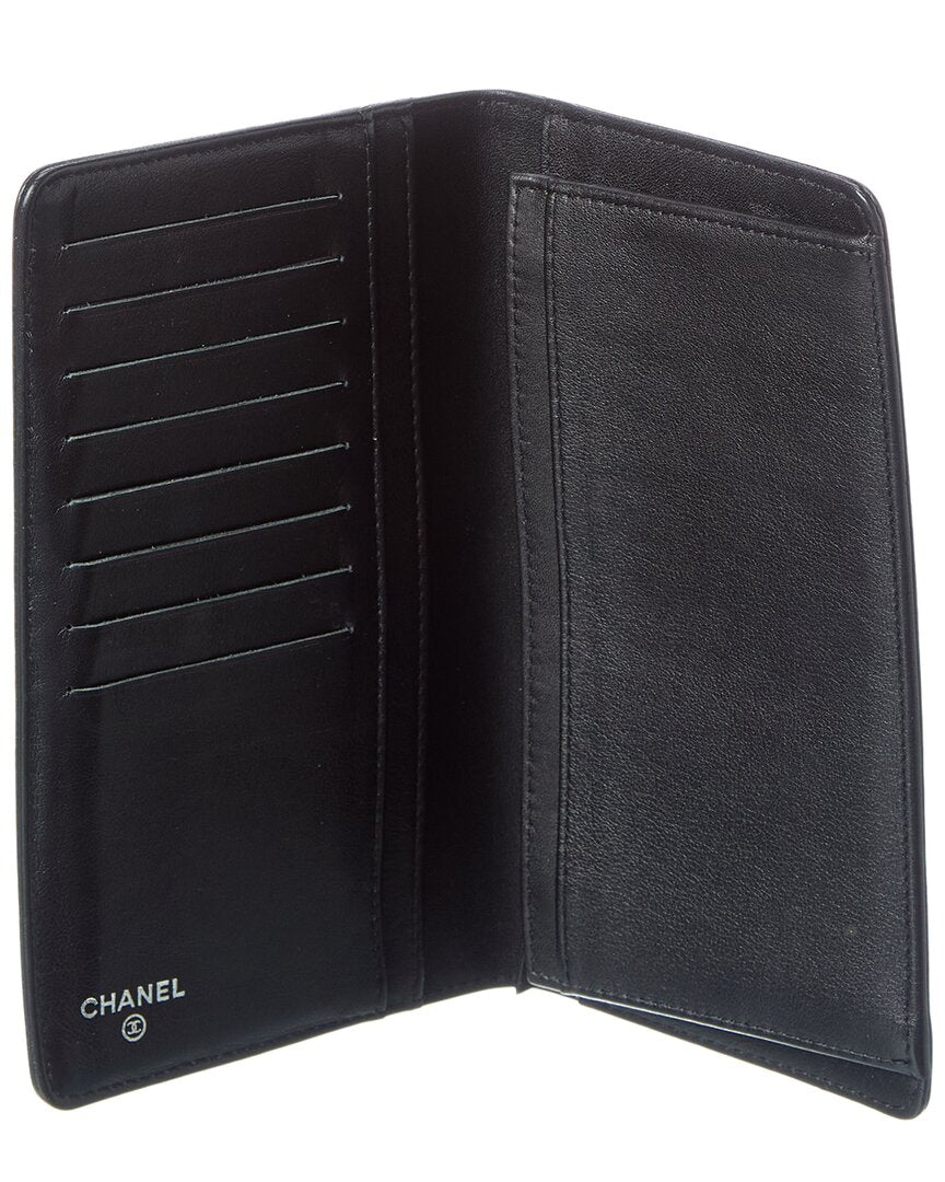 Chanel Chanel Black Caviar Leather Timeless Cc Yen Wallet (Authentic Pre-Loved)