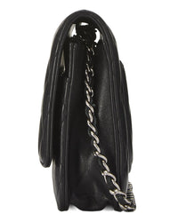 Chanel Chanel Black Lambskin Classic Quilted Wallet On Chain (Authentic Pre-Loved)