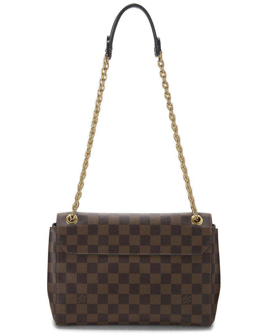 Louis Vuitton Louis Vuitton Brown Damier Ebene & Leather Vavin Wallet On Chain (Authentic