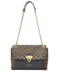 Louis Vuitton Louis Vuitton Brown Damier Ebene & Leather Vavin Wallet On Chain (Authentic