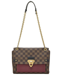 Louis Vuitton Louis Vuitton Brown Damier Ebene & Leather Vavin Wallet On Chain (Authentic