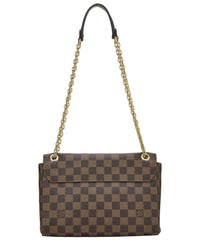 Louis Vuitton Louis Vuitton Brown Damier Ebene & Leather Vavin Wallet On Chain (Authentic