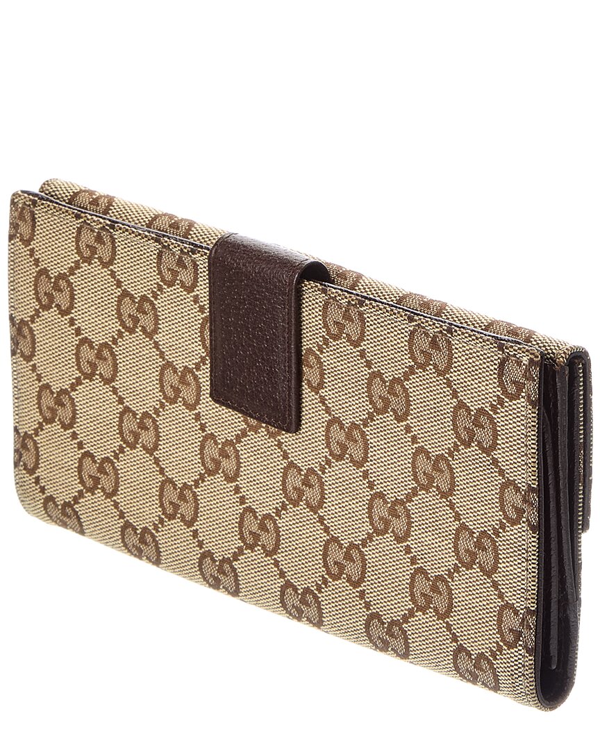 Gucci Gucci Brown Gg Canvas Eclipse Continental Wallet (Authentic Pre-Loved)