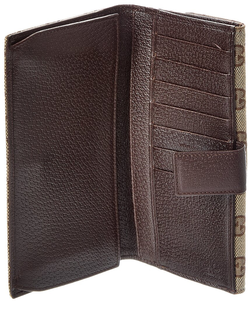 Gucci Gucci Brown Gg Canvas Eclipse Continental Wallet (Authentic Pre-Loved)