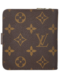 Louis Vuitton Louis Vuitton Brown Monogram Coated Canvas Compact Zip (Authentic Pre-Loved)
