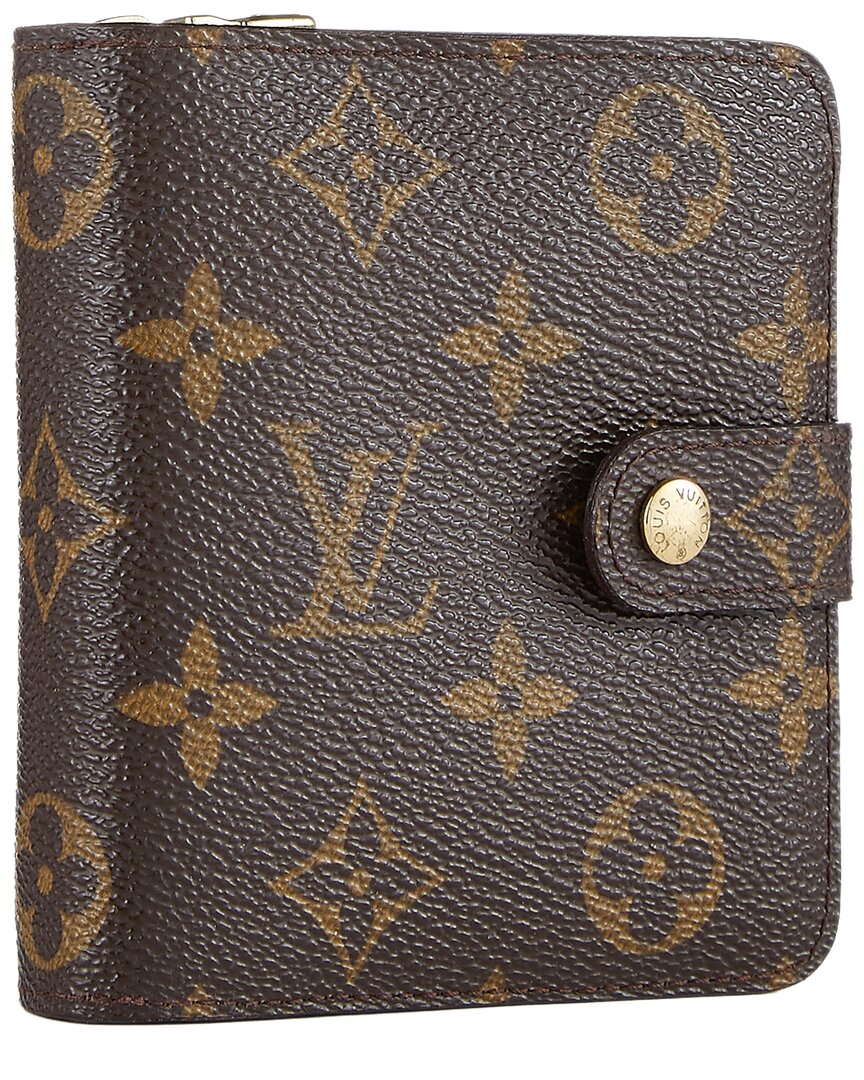 Louis Vuitton Louis Vuitton Brown Monogram Coated Canvas Compact Zip (Authentic Pre-Loved)