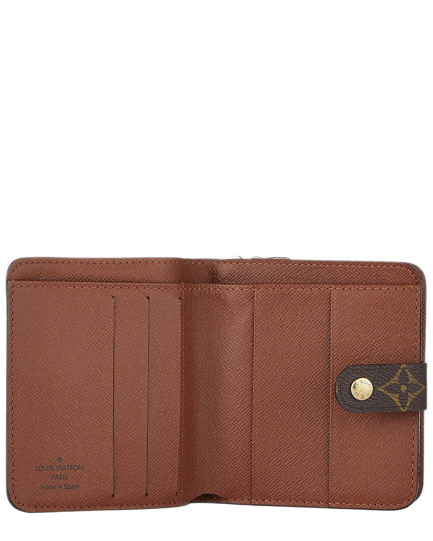 Louis Vuitton Louis Vuitton Brown Monogram Coated Canvas Compact Zip (Authentic Pre-Loved)