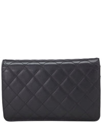 Chanel Chanel Black Quilted Calfskin Leather Cambon Wallet On Chain (Authentic Pre-