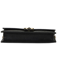 Louis Vuitton Gucci Black Leather Interlocking Crossbody Small (Authentic Pre-Loved)