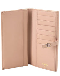 Louis Vuitton Chanel Pink Calfskin Leather Long Wallet (Authentic Pre-Loved)