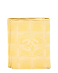 Louis Vuitton Chanel Yellow Nylon Travelline Compact Wallet (Authentic Pre-Loved)