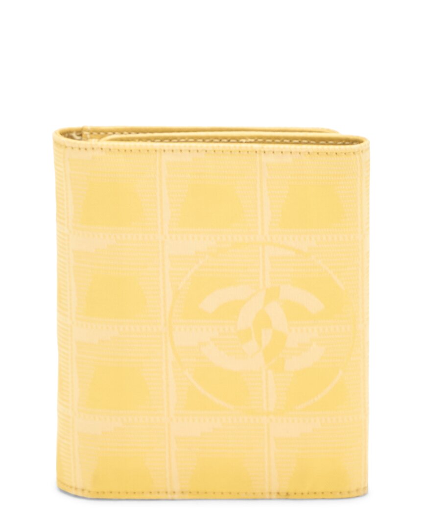 Louis Vuitton Chanel Yellow Nylon Travelline Compact Wallet (Authentic Pre-Loved)