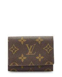 Louis Vuitton Louis Vuitton Brown Monogram Coated Canvas Business Card Holder (Authentic
