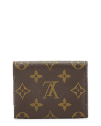 Louis Vuitton Louis Vuitton Brown Monogram Coated Canvas Business Card Holder (Authentic