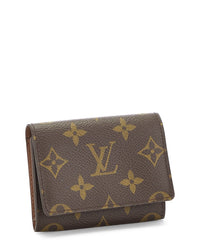 Louis Vuitton Louis Vuitton Brown Monogram Coated Canvas Business Card Holder (Authentic