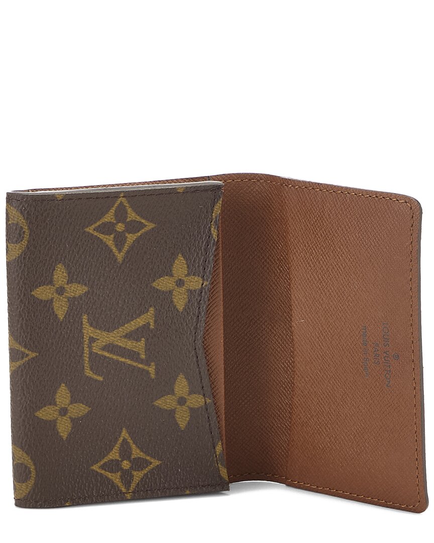 Louis Vuitton Louis Vuitton Brown Monogram Coated Canvas Business Card Holder (Authentic