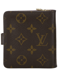 Louis Vuitton Louis Vuitton Brown Monogram Coated Canvas Compact Wallet (Authentic Pre-