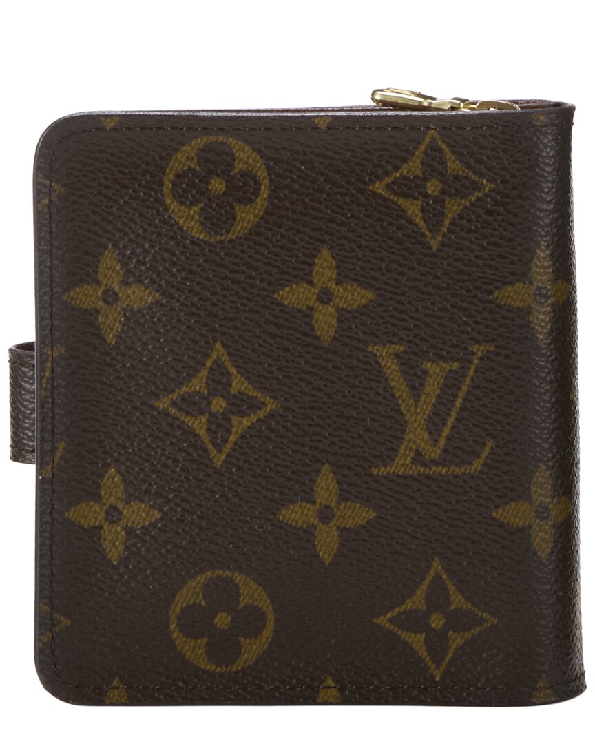 Louis Vuitton Louis Vuitton Brown Monogram Coated Canvas Compact Wallet (Authentic Pre-