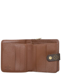 Louis Vuitton Louis Vuitton Brown Monogram Coated Canvas Compact Wallet (Authentic Pre-
