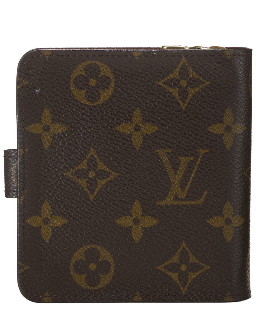Louis Vuitton Louis Vuitton Brown Monogram Coated Canvas Compact Wallet (Authentic Pre-