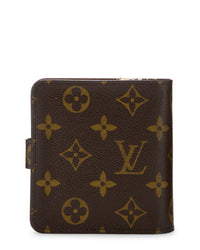 Louis Vuitton Louis Vuitton Brown Monogram Coated Canvas Compact Wallet (Authentic Pre-
