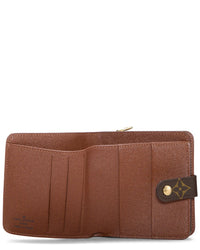 Louis Vuitton Louis Vuitton Brown Monogram Coated Canvas Compact Wallet (Authentic Pre-