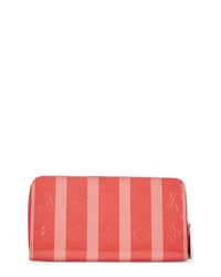 Louis Vuitton Louis Vuitton Pink Monogram Vernis Poppy Rayures Zippy (Authentic Pre-Loved)