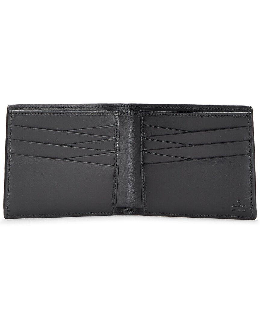 Gucci Gucci Black Guccissima Leather Guccissima Bi-Fold Wallet (Authentic Pre-Loved)