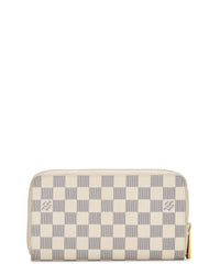 Pre-Owned Louis Vuitton White Damier Azur Zippy (Authentic Pre-Loved)