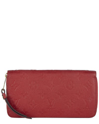 Pre-Owned Louis Vuitton Red Empreinte Zippy (Authentic Pre-Loved)