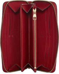 Pre-Owned Louis Vuitton Red Empreinte Zippy (Authentic Pre-Loved)
