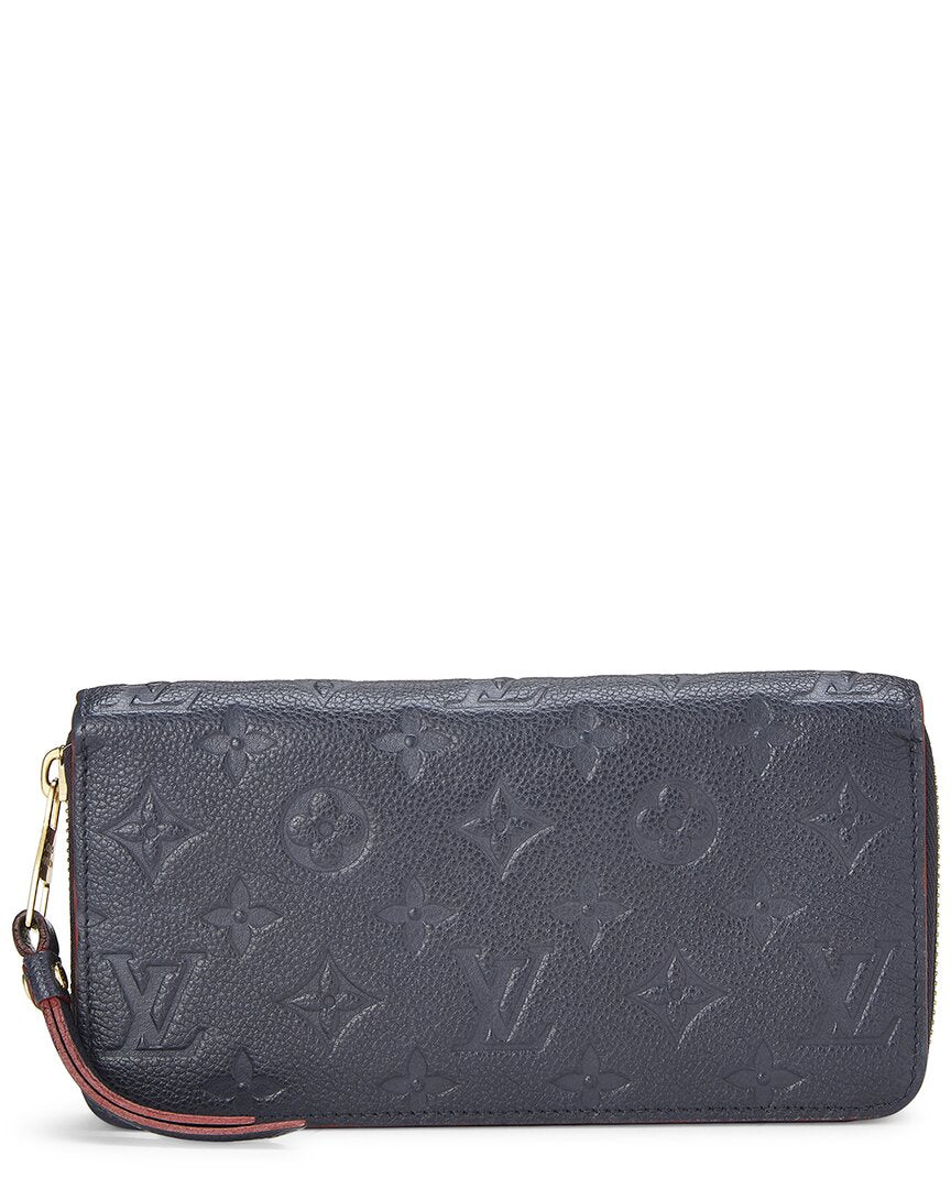 Pre-Owned Louis Vuitton Navy Empreinte Zippy (Authentic Pre-Loved)