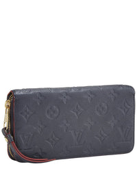 Pre-Owned Louis Vuitton Navy Empreinte Zippy (Authentic Pre-Loved)