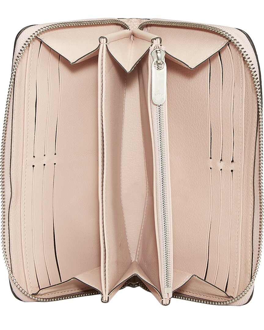 Pre-Owned Louis Vuitton Pink Mahina Leather Zippy (Authentic Pre-Loved)
