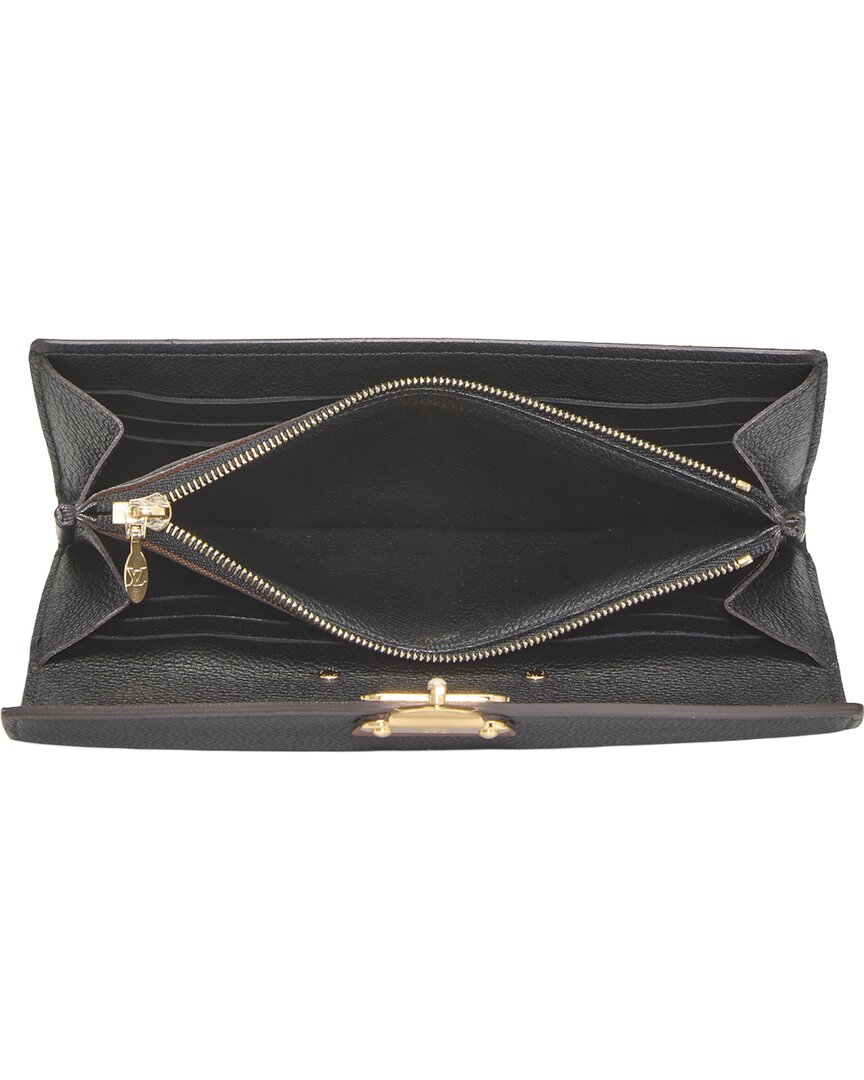 Pre-Owned Louis Vuitton Black Monogram Canvas Pallas Wallet (Authentic Pre-Loved)