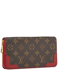 Pre-Owned Louis Vuitton Red Monogram Canvas Zippy Retiro (Authentic Pre-Loved)