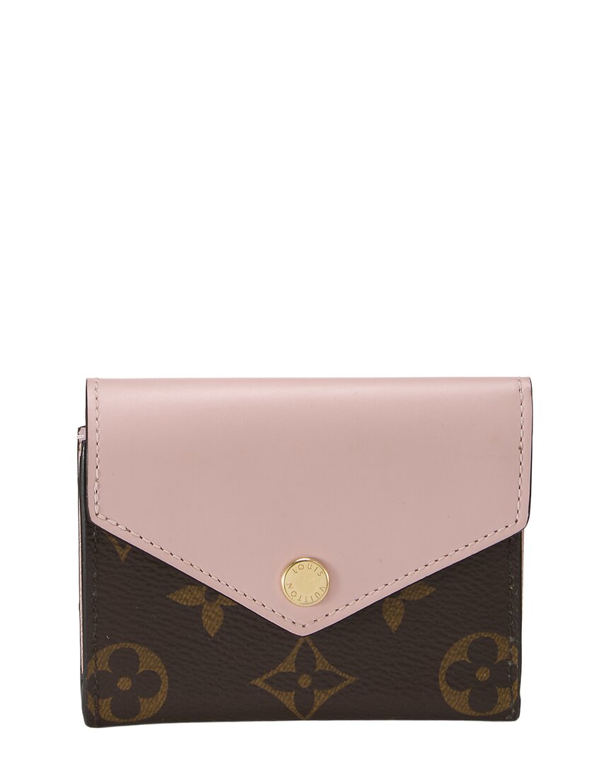 Pre-Owned Louis Vuitton Pink Monogram Canvas Zoe Wallet (Authentic Pre-Loved)