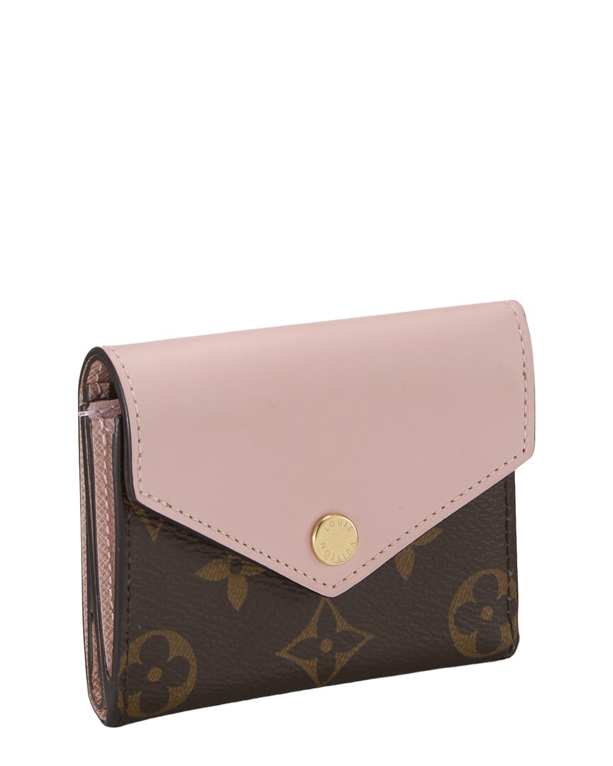 Pre-Owned Louis Vuitton Pink Monogram Canvas Zoe Wallet (Authentic Pre-Loved)