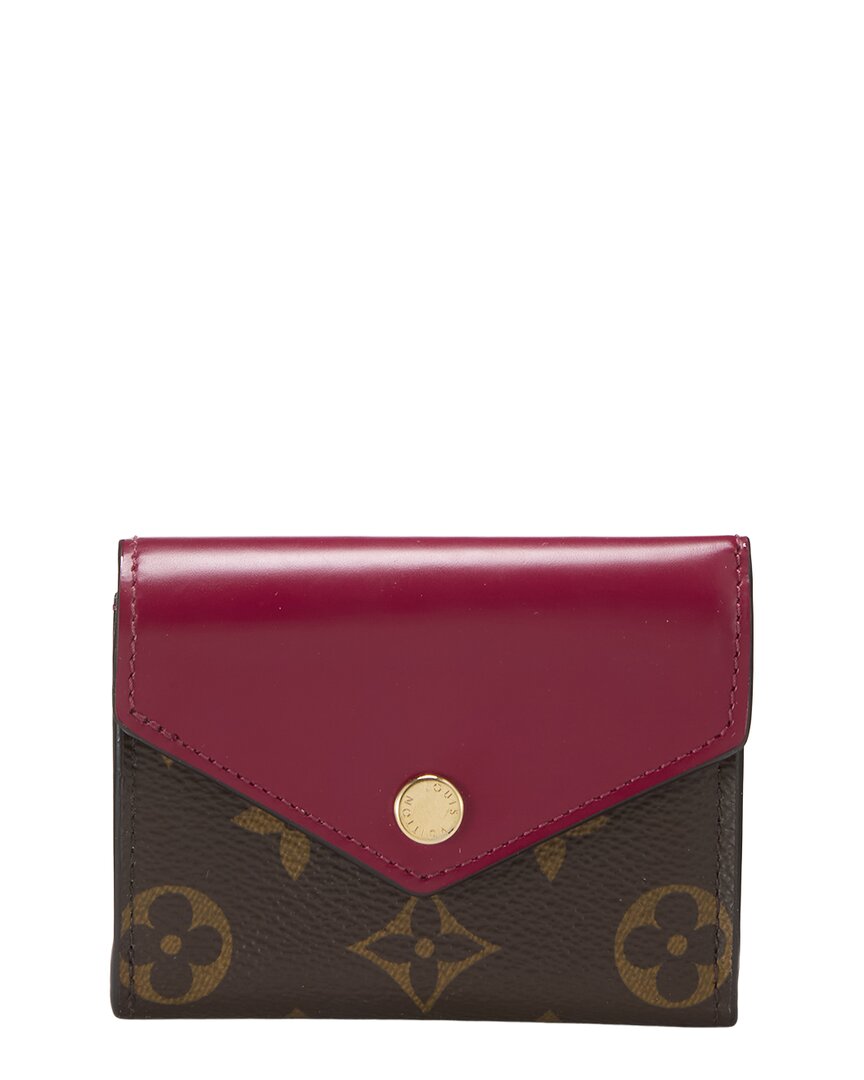Pre-Owned Louis Vuitton Pink Monogram Canvas Zoe Wallet (Authentic Pre-Loved)