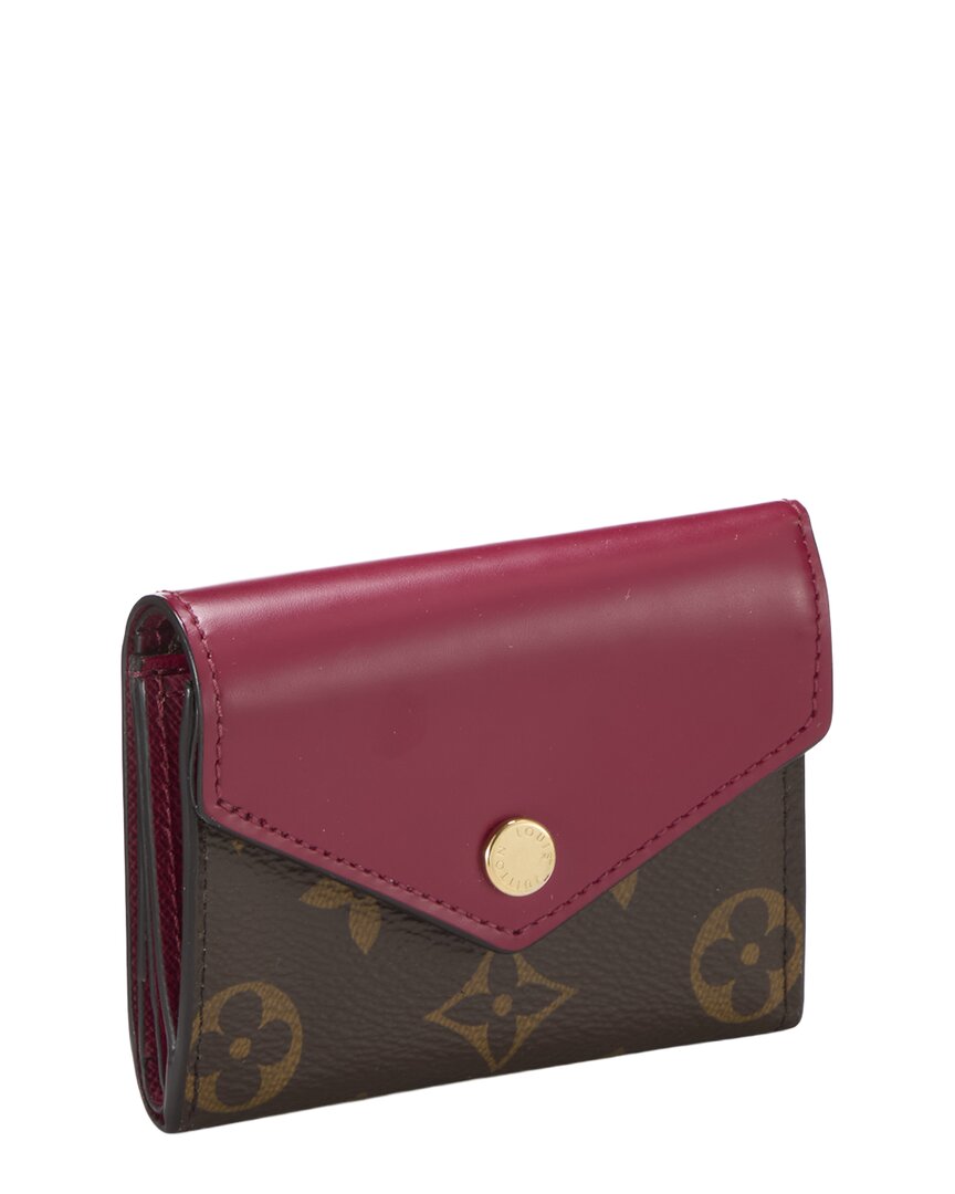 Pre-Owned Louis Vuitton Pink Monogram Canvas Zoe Wallet (Authentic Pre-Loved)