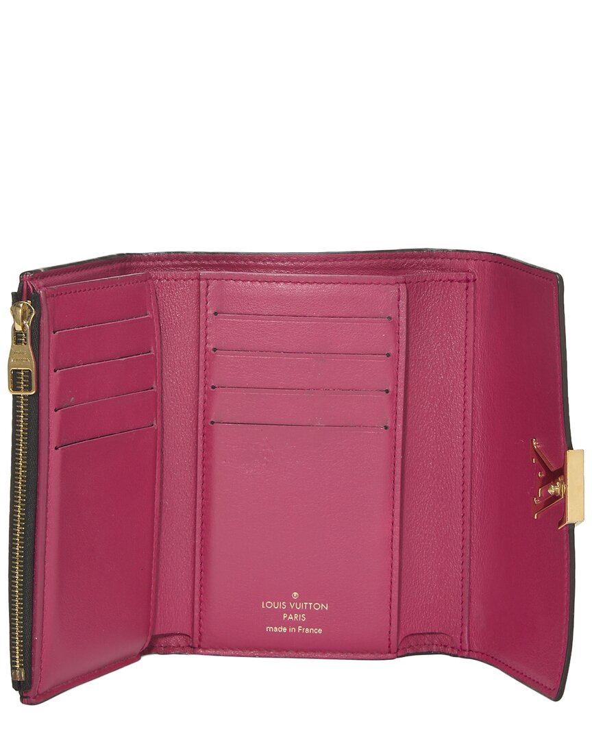 Pre-Owned Louis Vuitton Black Taurillon Leather Capucines Compact (Authentic Pre-Loved)