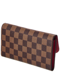 Pre-Owned Louis Vuitton Red Damier Ebene Emilie (Authentic Pre-Loved)