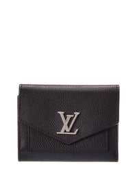 Pre-Owned Louis Vuitton Black Leather My Lock Me Compact (Authentic Pre-Loved)